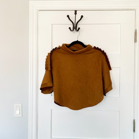 Suede Mini Poncho - Picture 1 of 4